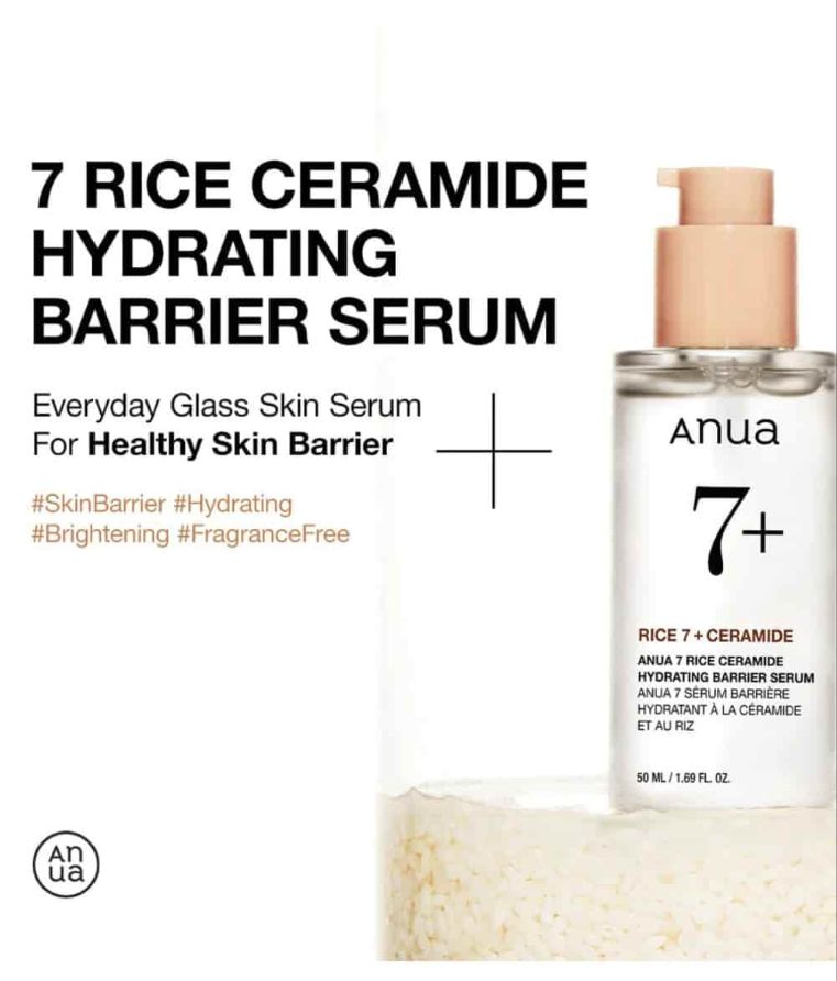 Anua 7 Rice Ceramide Hydrating Barrier Serum 50ML
