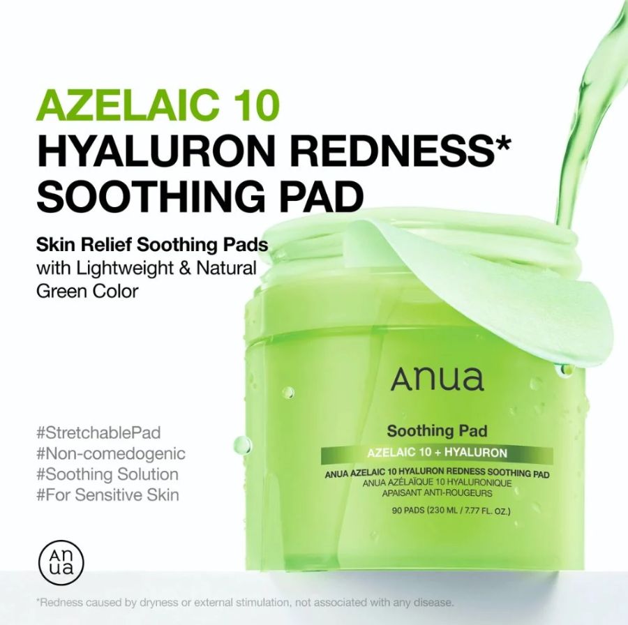 Anua Soothing Pad Azelaic 10 + Hyaluron