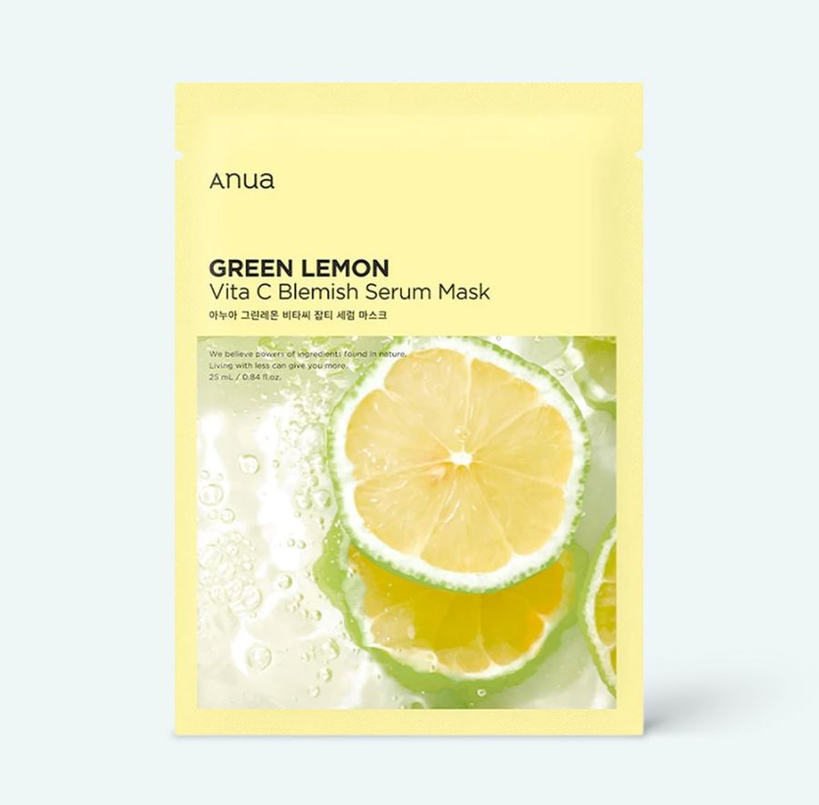 Anua Green Lemon Vita C Blemish Serum Mask