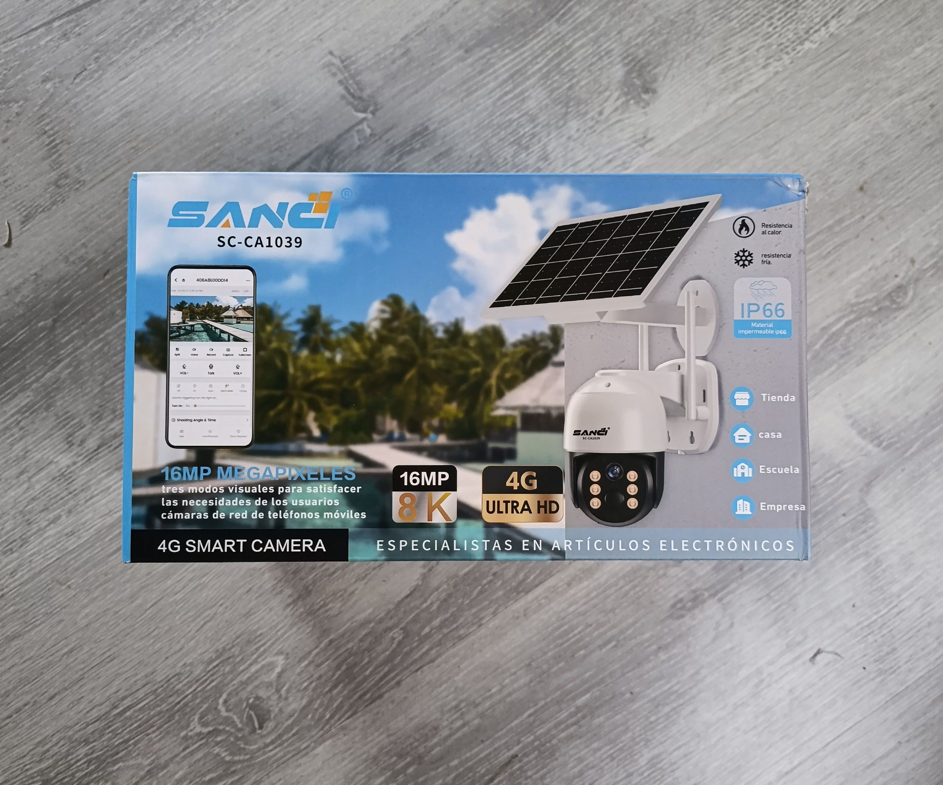 Cámara de seguridad 4G solar