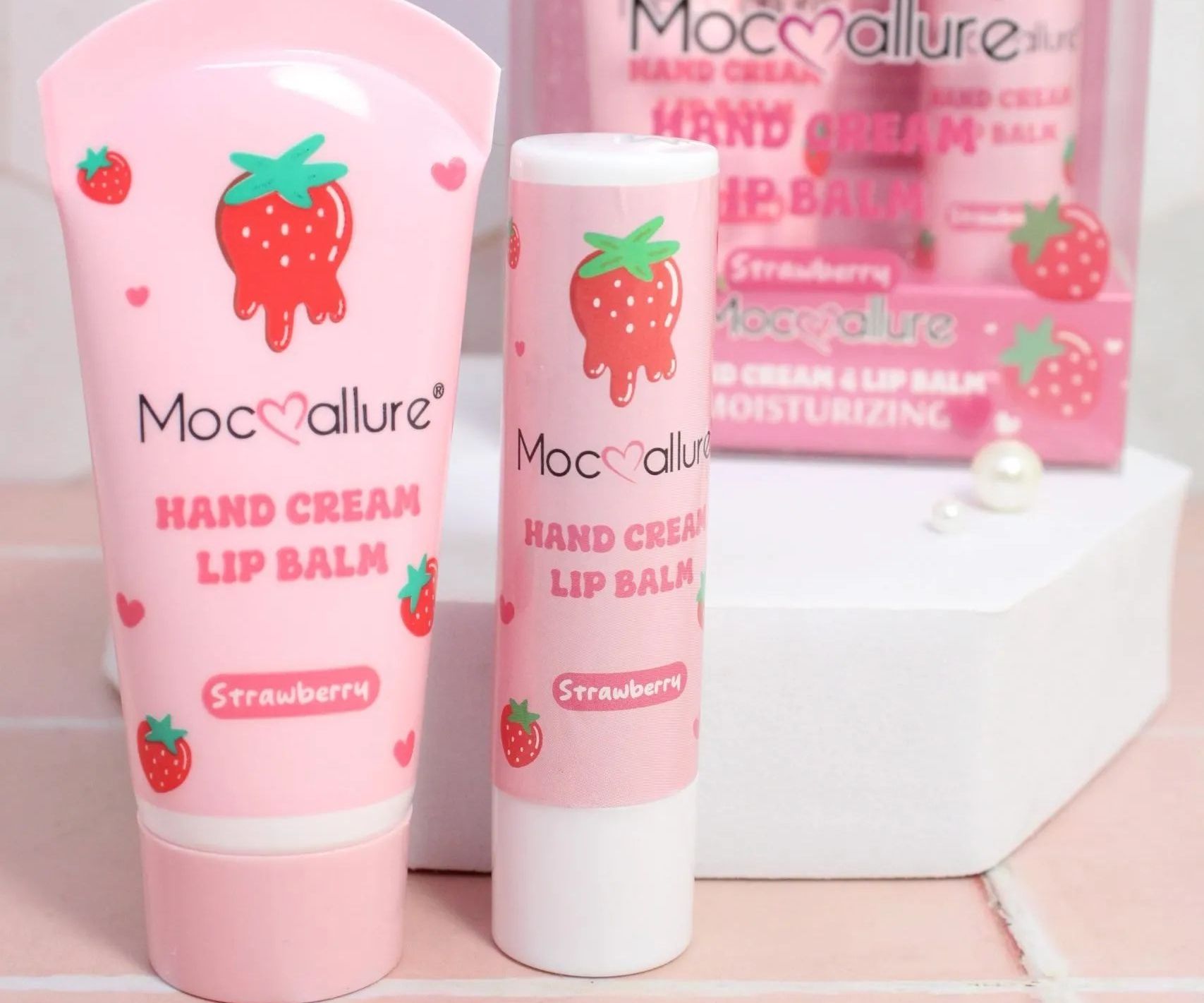 Kit Crema Manos Balsamo Labios Fresita - MocMallure