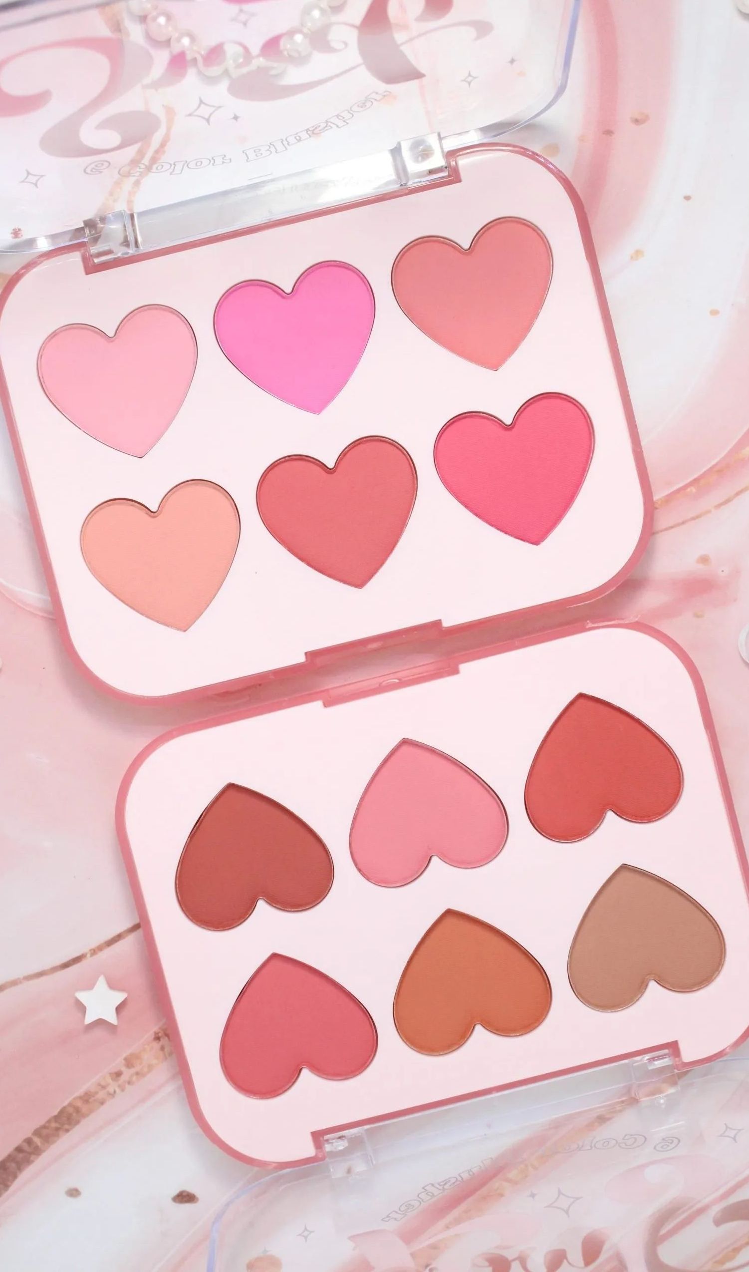 Paleta Rubores x 6 Tonos Corazon