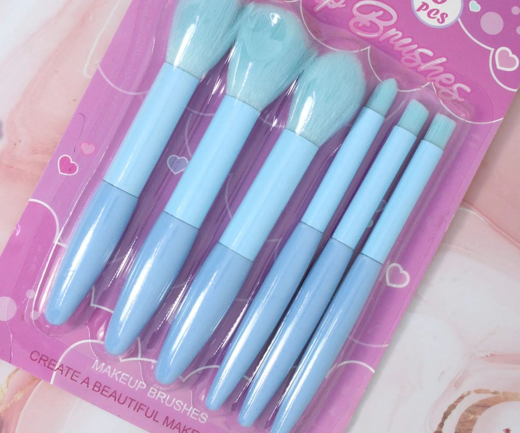 Set Brochas Create Beautiful x 6 Pz - Sweet Beauty (MORADAS)