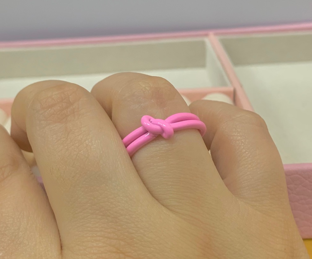 Anillo nido rosado