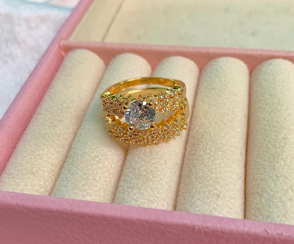 Anillo matrimonio 2 piezas full Circón