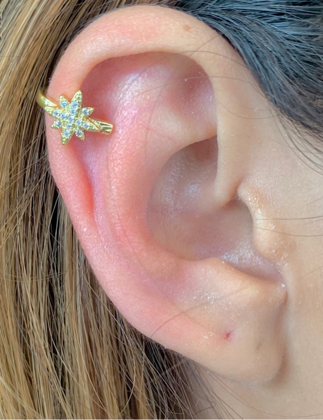 Aercoff con forma de estrella / sol full circonia