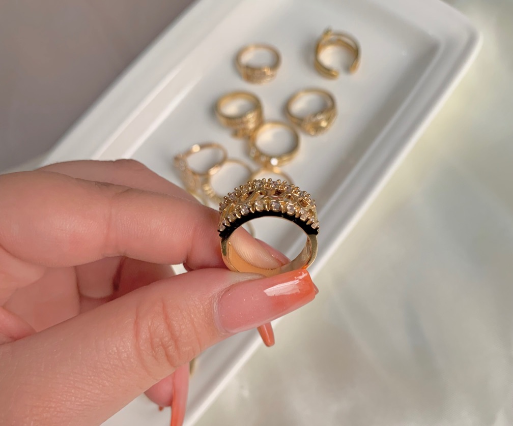 Anillo dorado XL