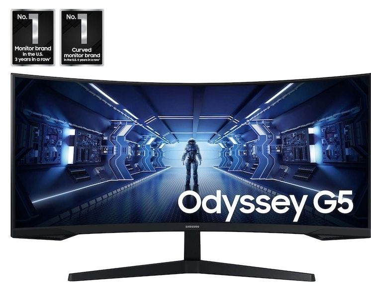 34 Inch Odyssey G5 G55T
QHD | 165Hz | AMD FreeSync Premium | Curved | Gaming Monitor