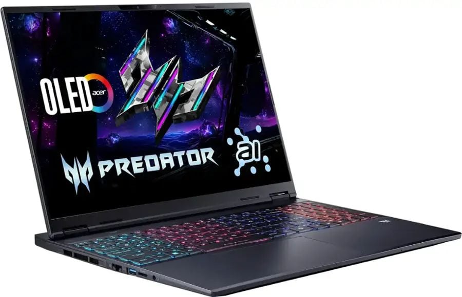 (R) Acer - Predator Helios Neo 16S AI NVIDIA GeForce RTX 5060 – Gaming Laptop - 16" OLED 240Hz - Intel Core Ultra 9 - 16GB – 1TB - Obsidian Black