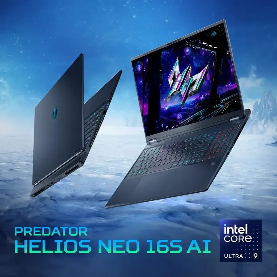 (R) Acer - Predator Helios Neo 16S AI NVIDIA GeForce RTX 5060 – Gaming Laptop - 16" OLED 240Hz - Intel Core Ultra 9 - 16GB – 1TB - Obsidian Black