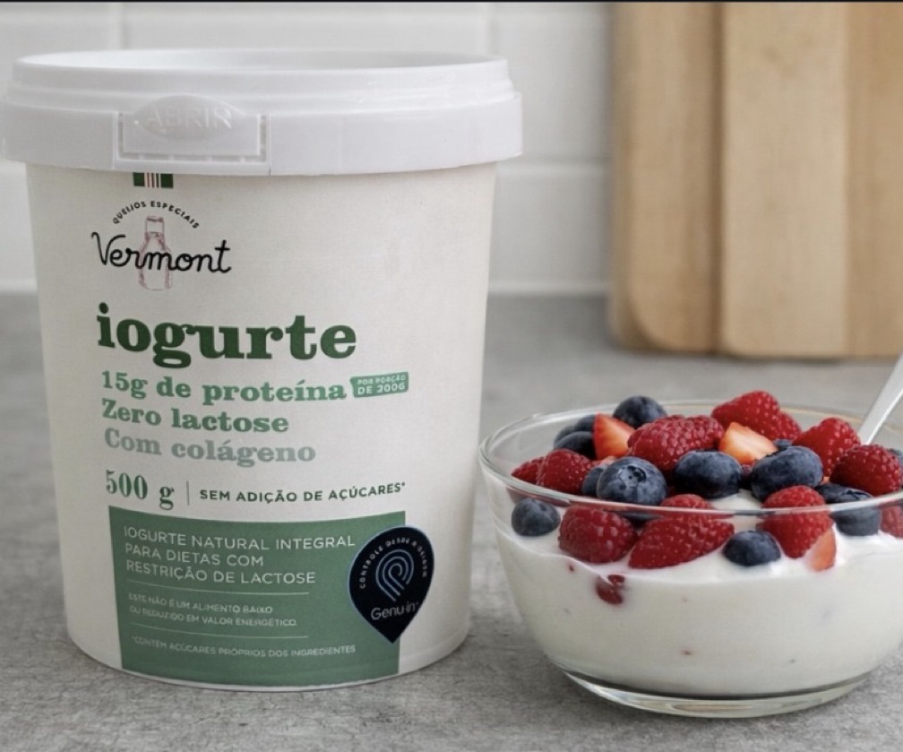 Iogurte Vermont Zero Lactose e com Colágeno GENU-in
