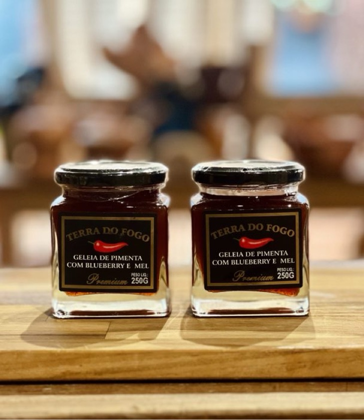 Geleia Blueberry, Mel e Pimenta