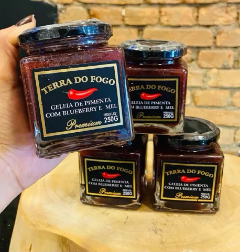Geleia Blueberry, Mel e Pimenta