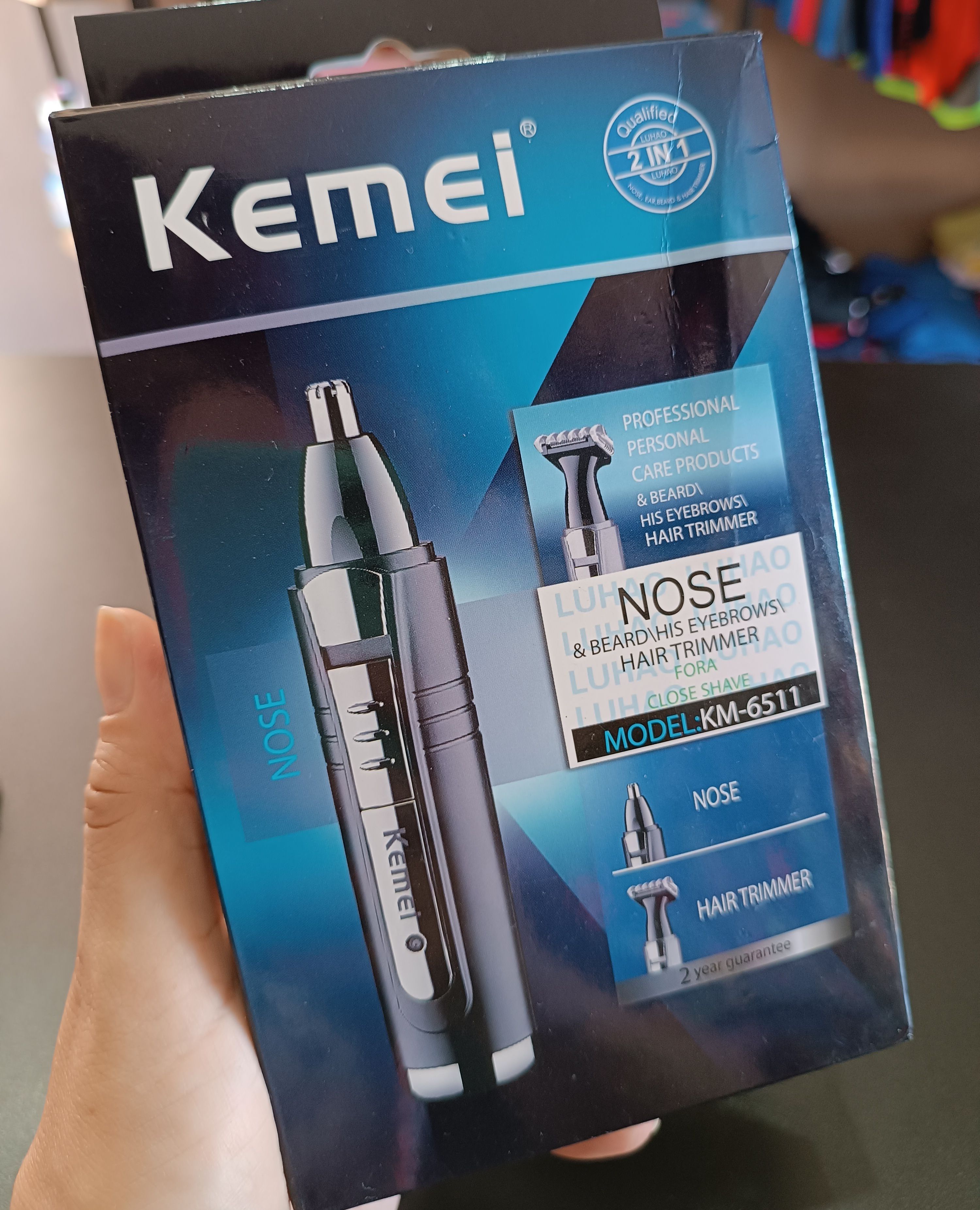 Aparador de pêlos 2 em 1 Kemei