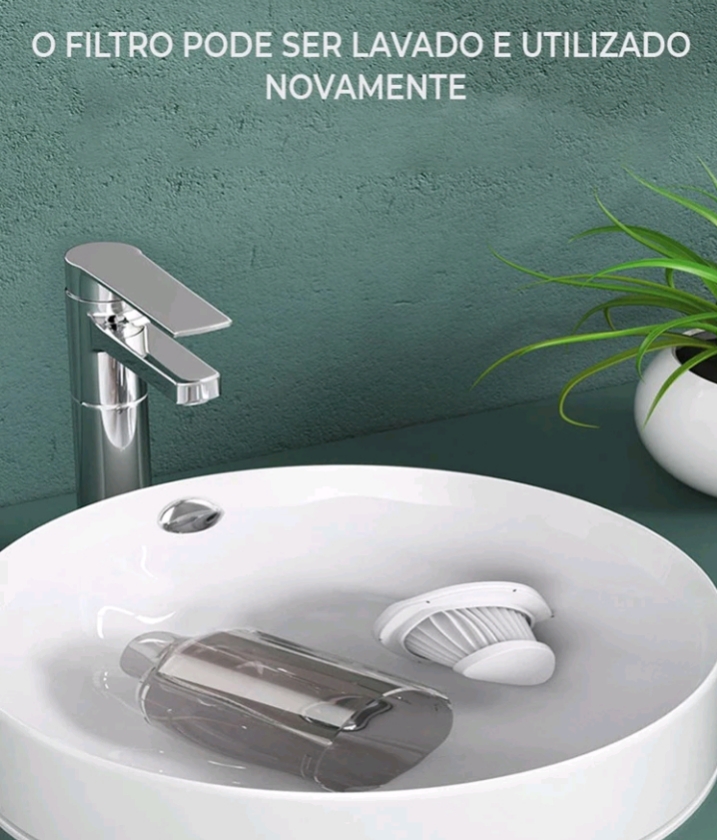 Aspirador de pó portátil recarregável