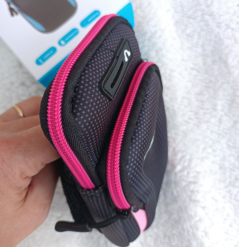 Bag bolsa de celular para braço rosa