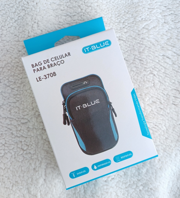 Bag bolsa de celular para braço rosa
