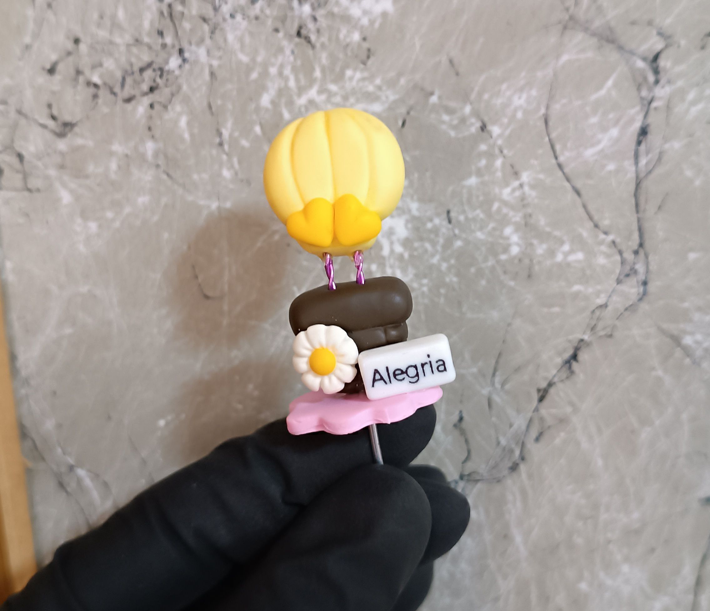 Biscuit balão com palavras