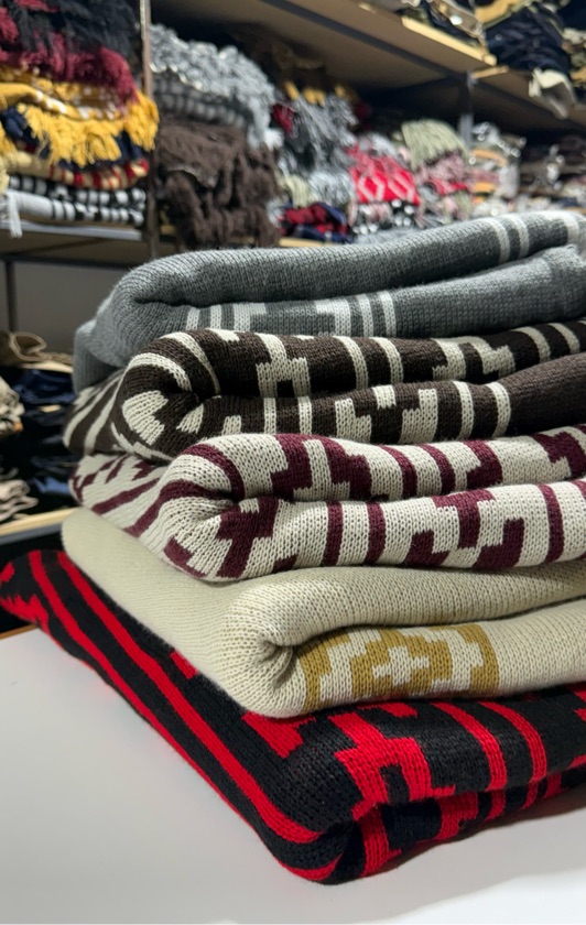 Poncho rústico PESADO JACQUARD