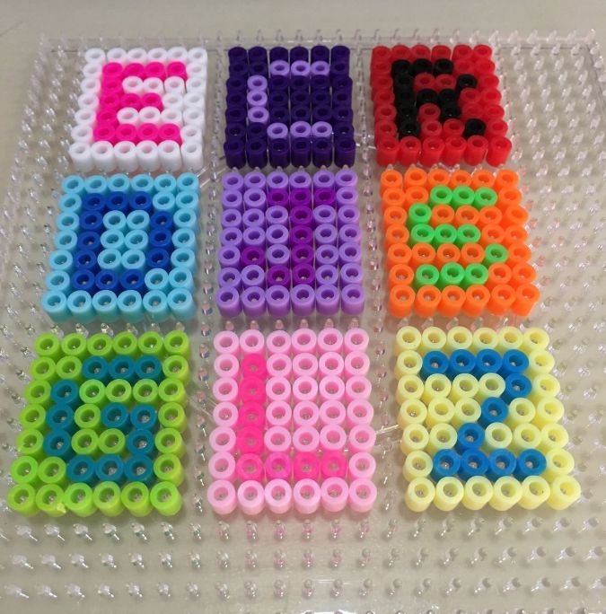 Llaveros Letras con fondo