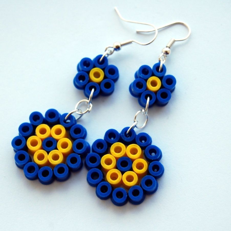 Aretes Dos flores