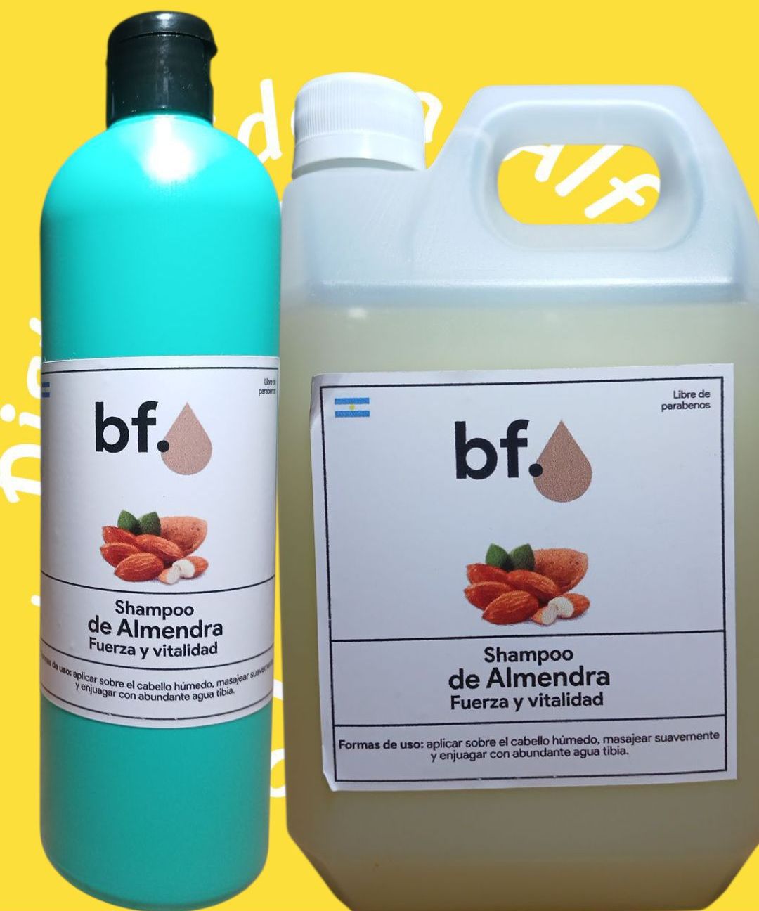 Almendras shampoo – Fuerza y Vitalidad