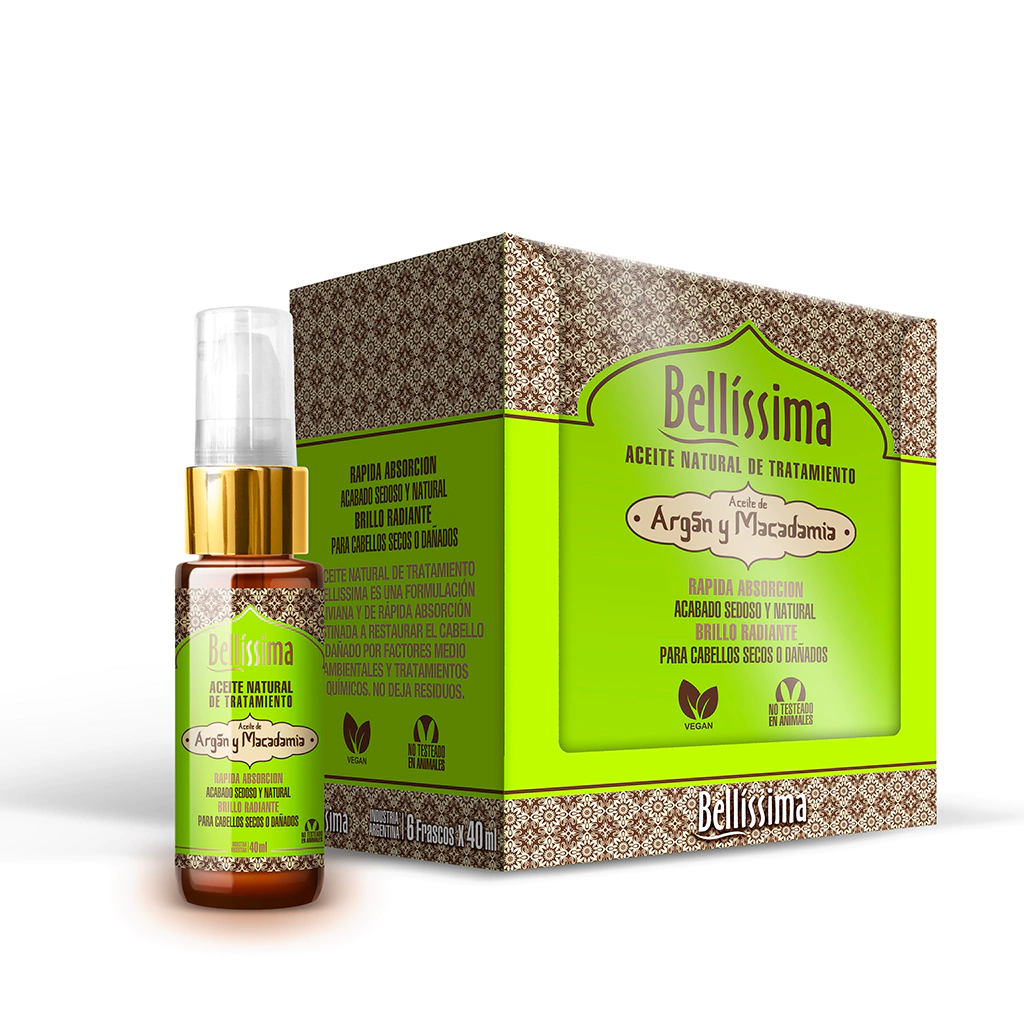 Aceite Natural de Tratamiento Bellíssima - Argán y Macadamia