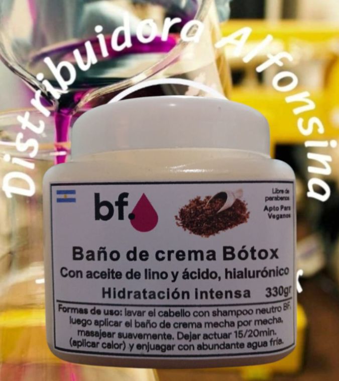 Botox Baño de crema con aceite de lino y ácido hialurónico - Hidratación intensa