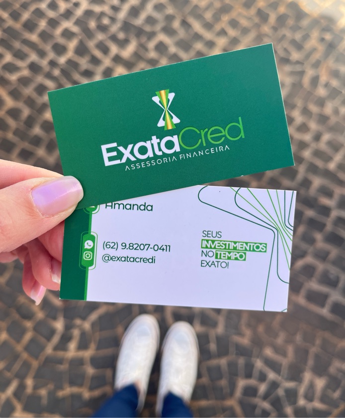 Cartao de Visita com Verniz Localizado