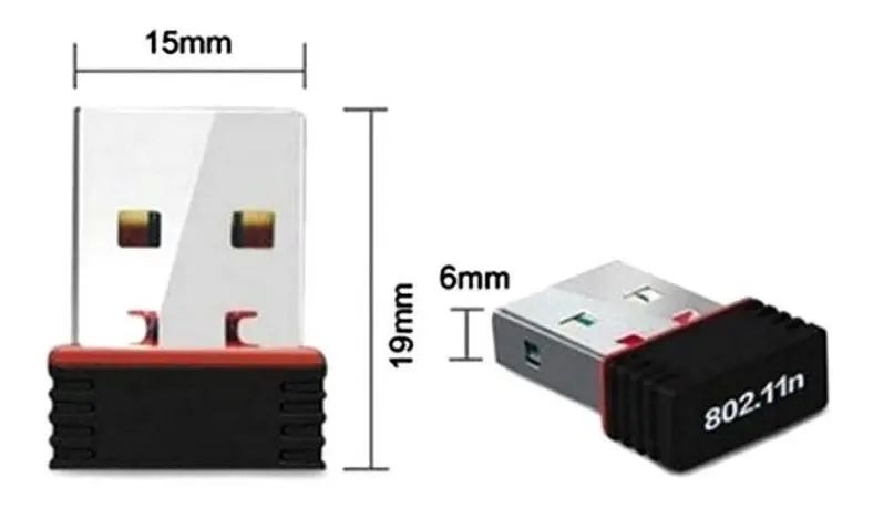 Adaptador Usb 2.0 Wifi 300mbps Sin Antena