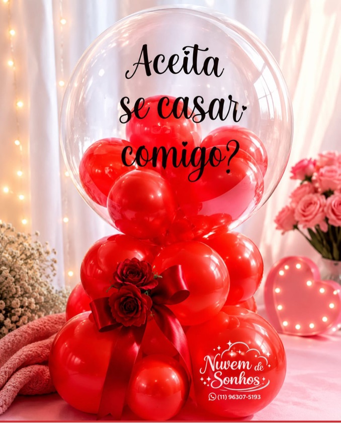 Balão personalizado - Aceita se casar Comigo?
