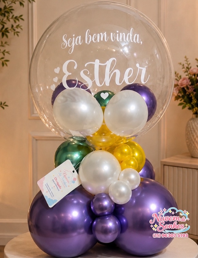 Balão personalizado- Seja bem vinda(o)