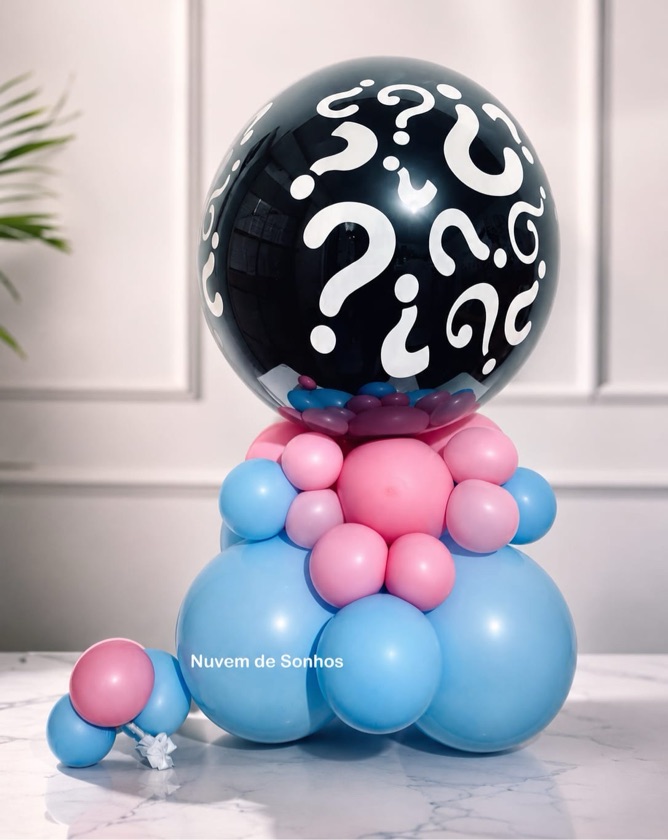 Balão de mesa chá revelação