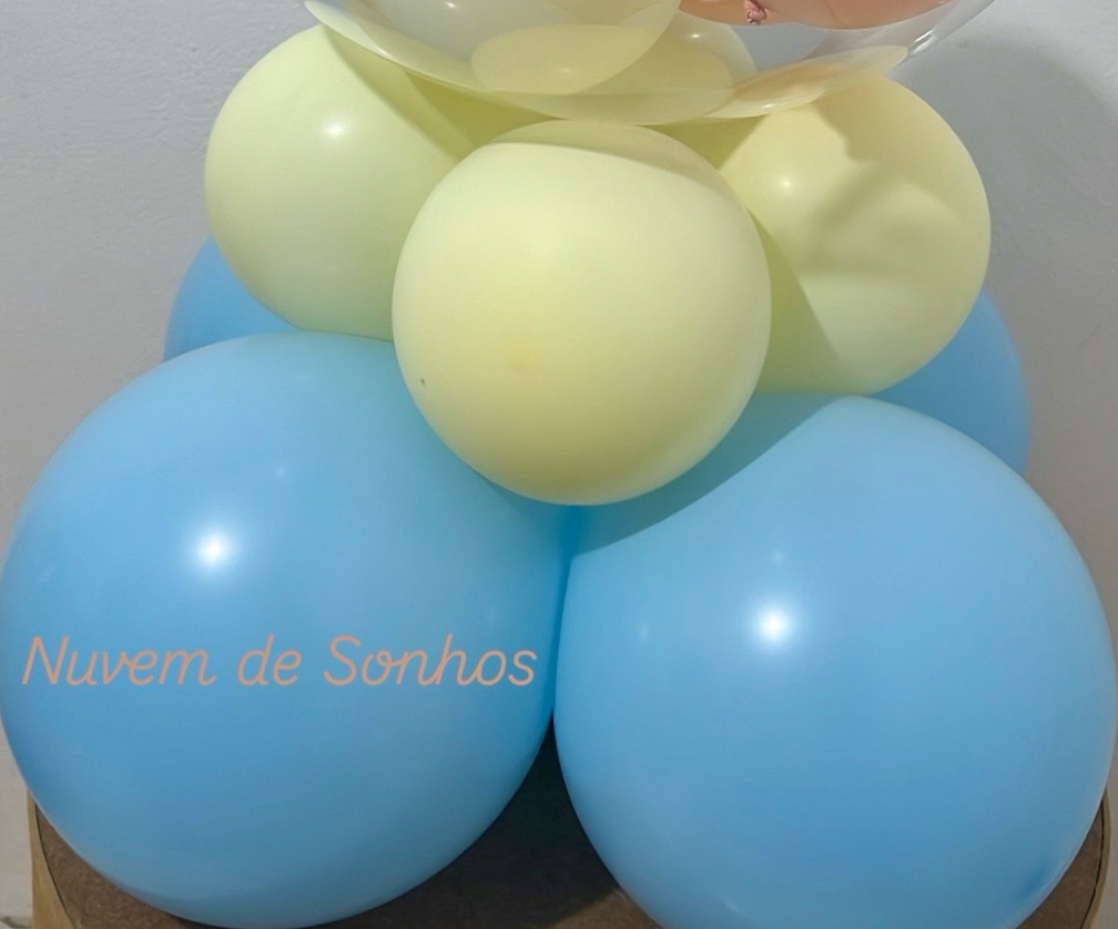 Balão personalizado centro de mesa Feliz aniversário