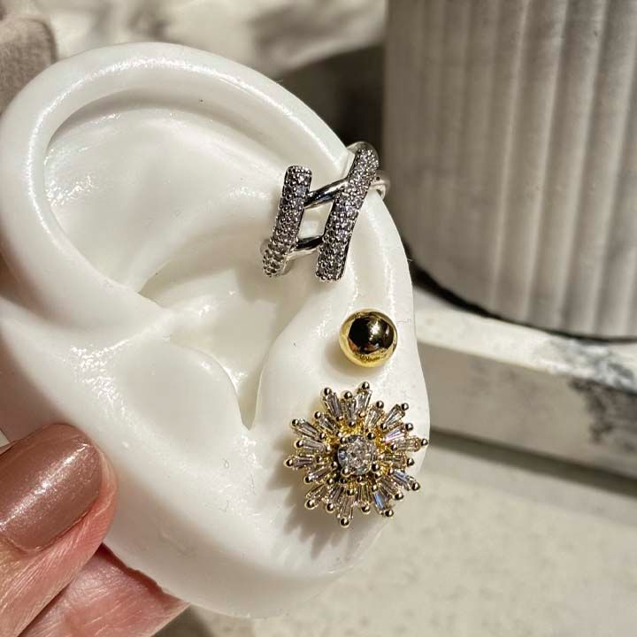 Ear cuff energia silver