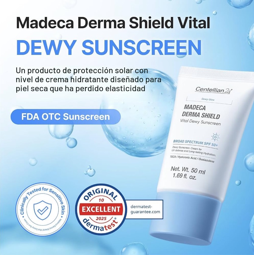 CENTELLIAN 24 Madeca Derma Shield Vital Dewy Protector solar - Hidratante