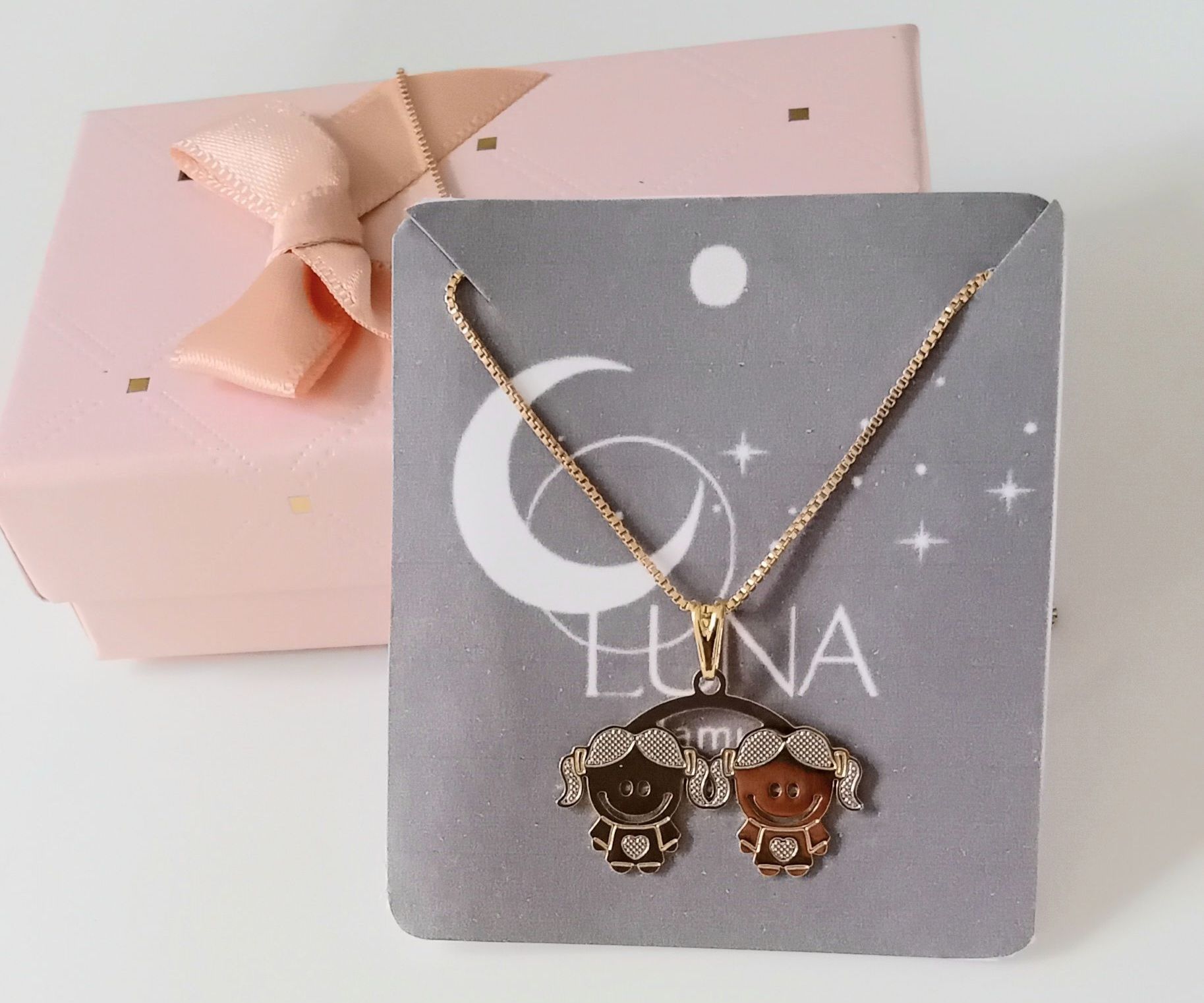 Colar PG Filhos 2 Meninas / Casal