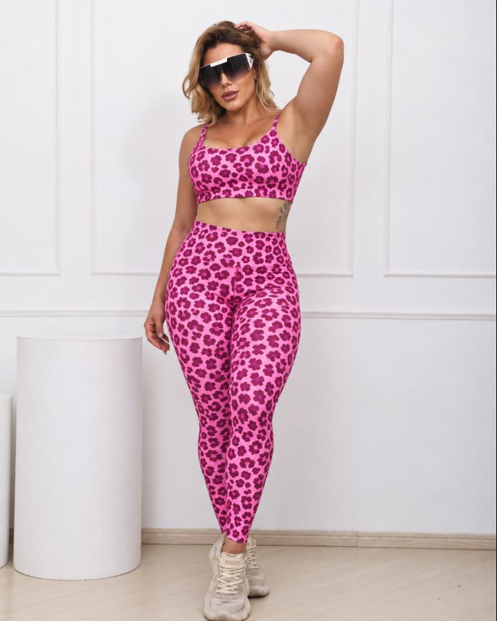 Conj Legging - REF 386 - TAM M/G - Cor Variada - Suplex - Linha ESSENCIAL