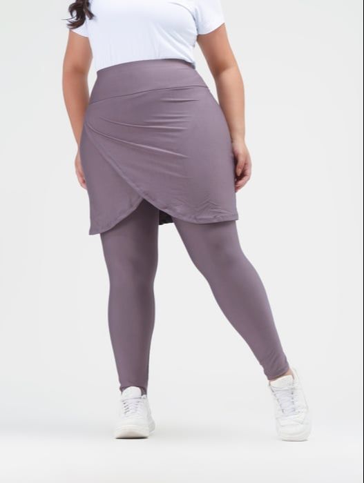 Calça saia - REF 268 - TAM Único (38-42) - Cor Lilás - Suplex - Linha ESSENCIAL