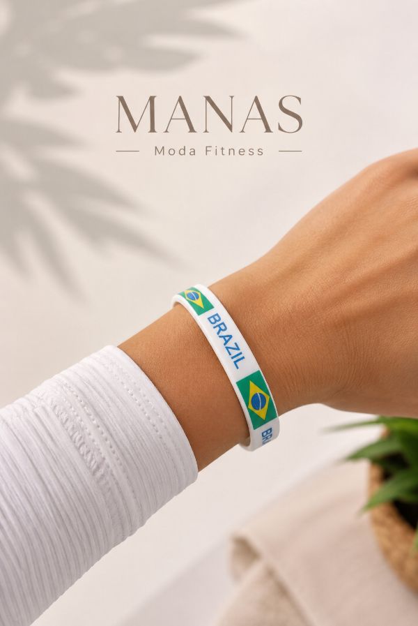 Outros acessórios - REF 381 - TAM U - Cor Pulseira Brasil - Plástico - Linha Acessórios