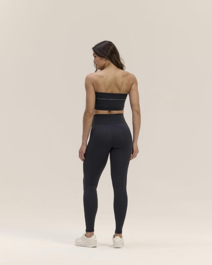Conj Legging - REF 232 - TAM M - Cor Azul Escuro - Poliamida - Linha PREMIUM