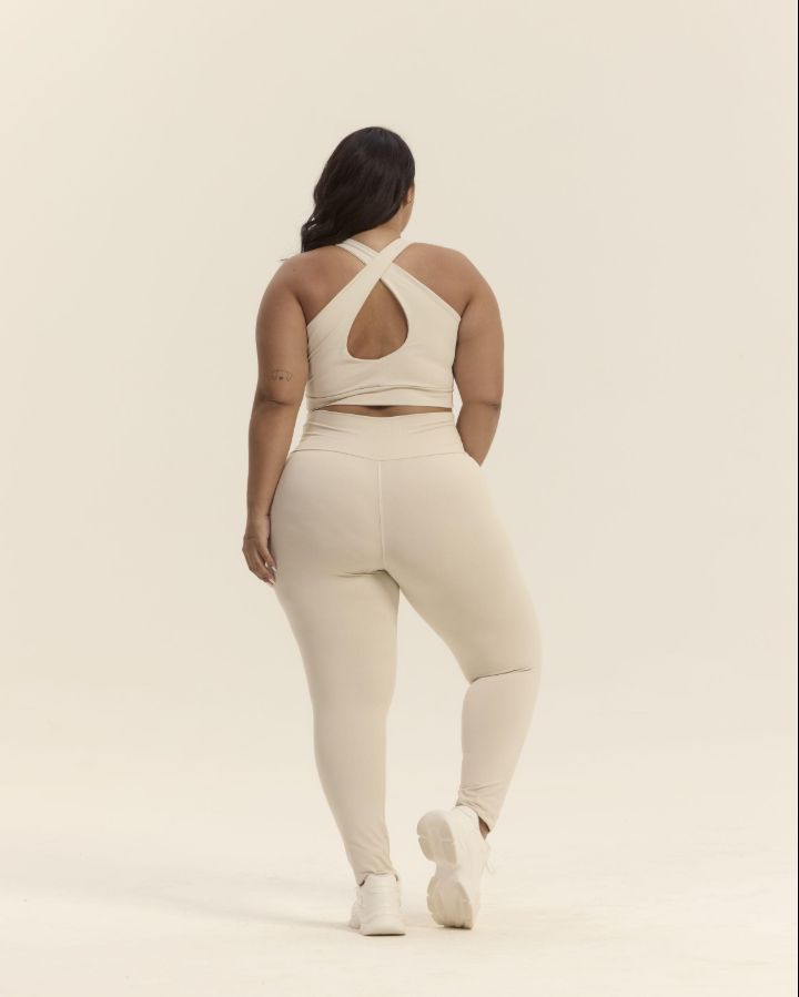 Conj Legging - REF 241 - TAM G2 - Cor Off - Poliamida - Linha PLUS SIZE