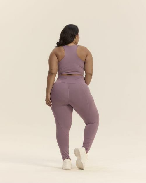 Conj Legging - REF 233 - TAM G2 - Cor Lavanda - Poliamida - Linha PLUS SIZE