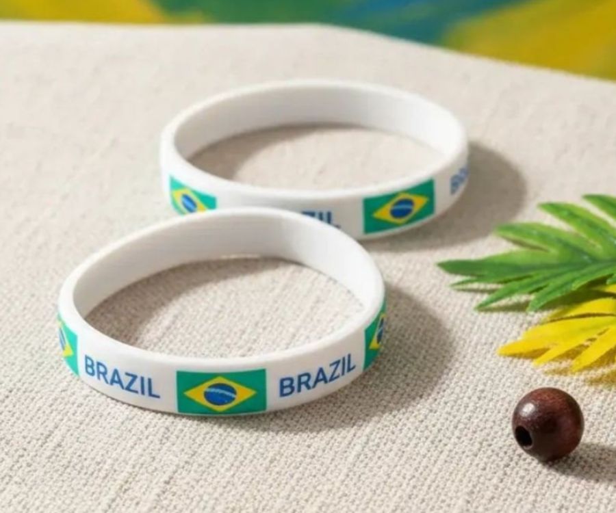 Outros acessórios - REF 381 - TAM U - Cor Pulseira Brasil - Plástico - Linha Acessórios
