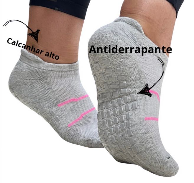 Meias esportivas - REF 360 - TAM 35-40 - Cor Variada - Algodão e elastano - Linha Acessórios
