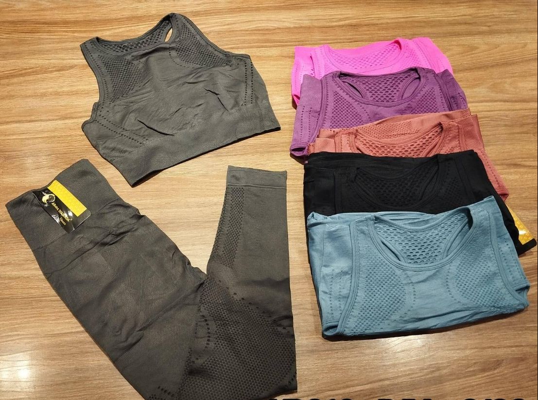 Conj Legging COM empina - REF 125 - TAM P/M - Cor Variada - Poliamida - Linha PREMIUM