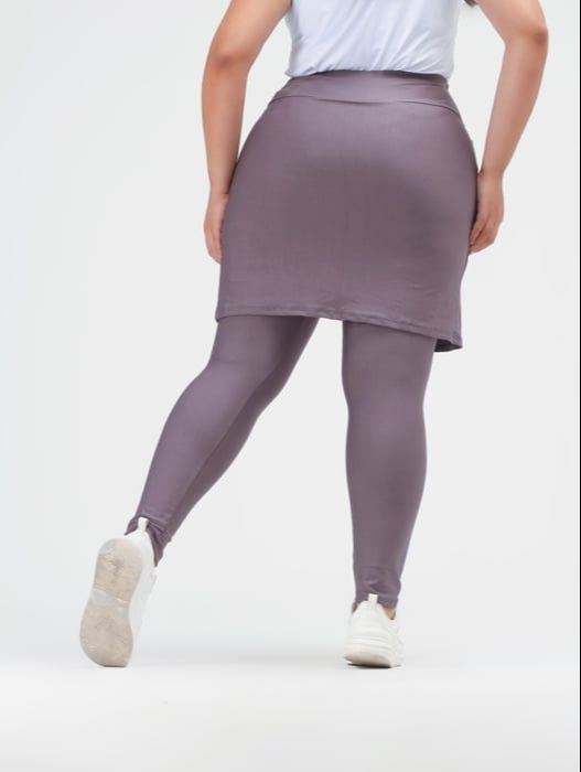 Calça saia - REF 268 - TAM Único (38-42) - Cor Lilás - Suplex - Linha ESSENCIAL