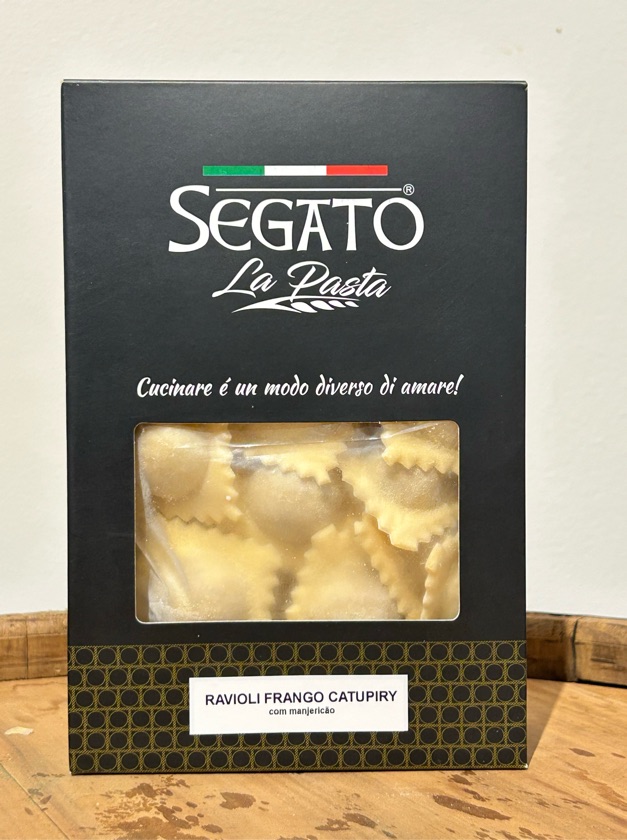 Ravioli Frango com catupiry e manjericão 400 gr