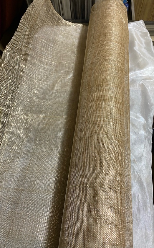 Champagne Gold Sinamay Fabric
