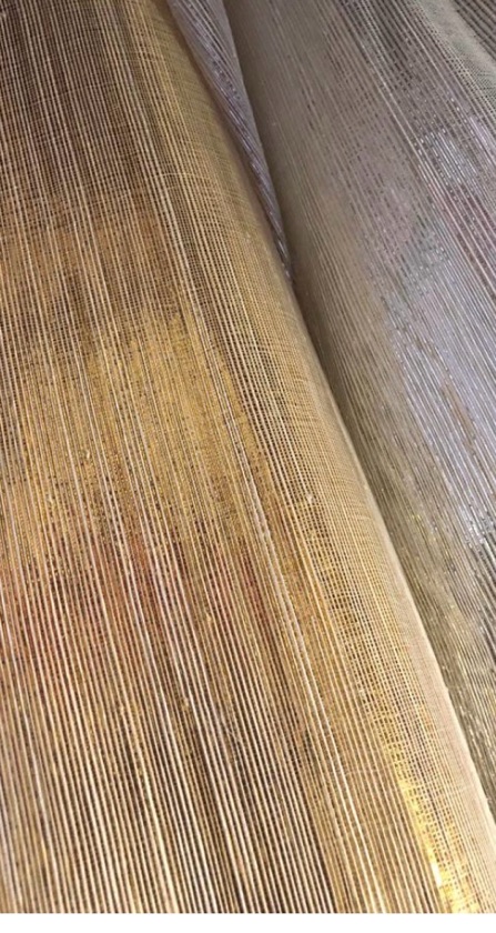 Mettallic Gold Silk abaca Fabric